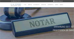 Desktop Screenshot of notar-steding.com