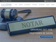 Tablet Screenshot of notar-steding.com